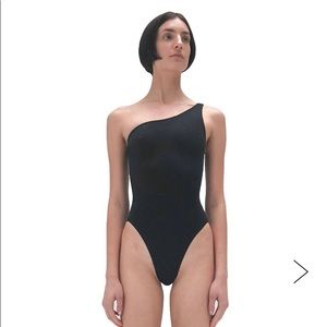 Norma Kamali mio one shoulder swimsuit